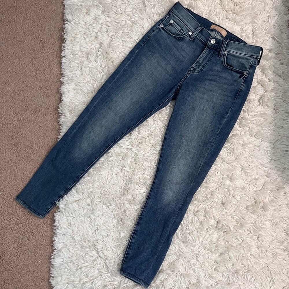 7 for All Mankind B(Air) Denim Ankle Skinny Jean Size 26